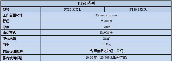 燕尾式手动丝杆调整架FT80(图2)