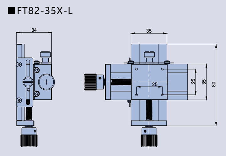 燕尾式手动丝杆调整架FT82(图4)