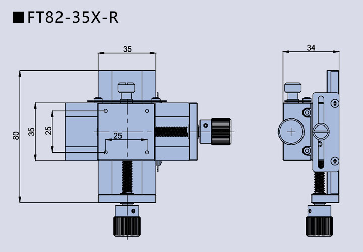 燕尾式手动丝杆调整架FT82(图5)